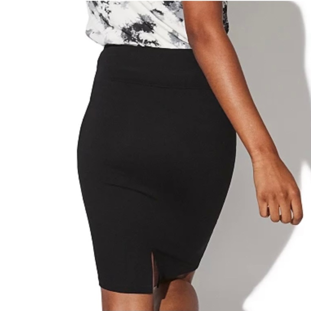 Vylette black pointe pencil skirt size large